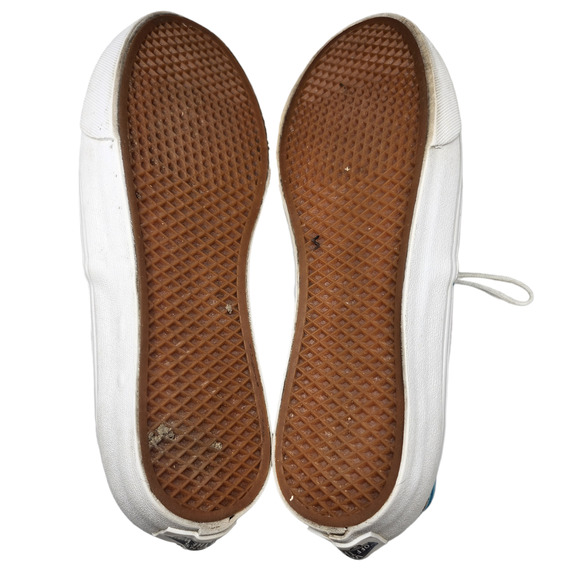 Vans Shoes Womens 6 Blue Butterfly Colorful Low Tops Lace Up Sneakers Skateboard - Picture 11 of 11